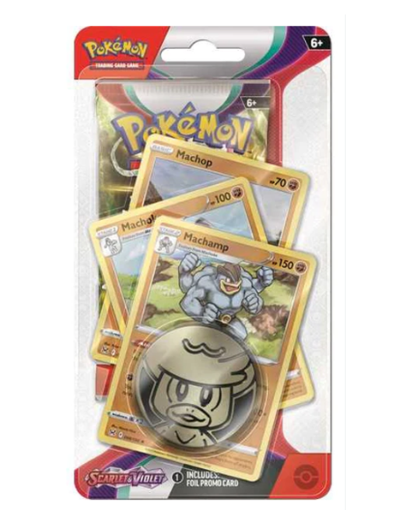Escarlata y Púrpura 1: Machamp Premium Checklane (Inglés)  - 