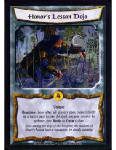 Honor's Lesson Dojo FOIL - Unique Reaction: After all players pass consecutively in a battle but before Delayed Terrains (if an