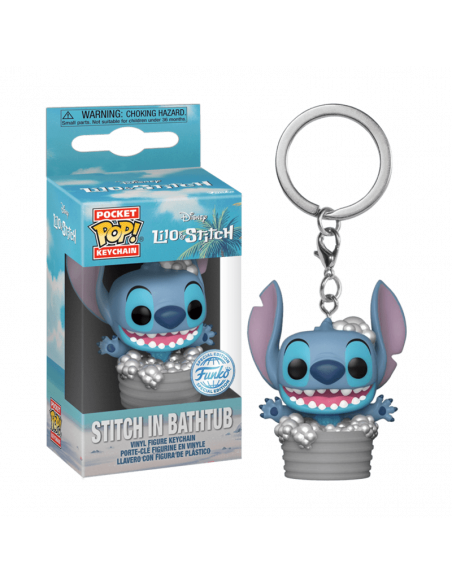 Llavero Pop Stitch Bathtub. Lilo & Stitch