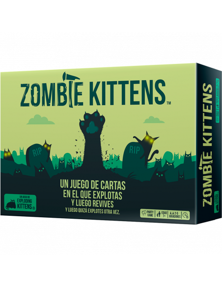 Zombie Kittens  - Un juego de Exploding Kittens independiente y al mismo tiempo compatible con otras versiones de Exploding Kitt