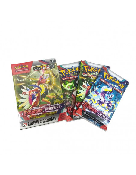 Kit de presentación Pokémon Escarlata y Purpura + 3 Sobres (ESP)
