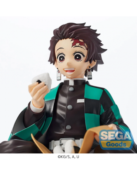 Figura Tanjiro Kamado Comiendo. Demon Slayer Kimetsu No Yaiba  - Figura Tanjiro Kamado Comiendo 15 cm aprox.