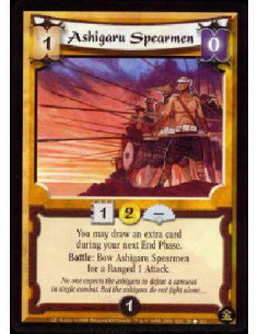 Ashigaru Spearmen - You may draw an additional Fate card in your next End Phase after bringing Ashigaru Spearmen into play from
