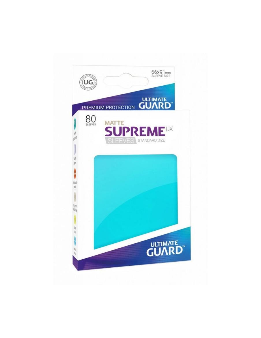 Fundas Ultimate Guard Supreme Azul Celeste (66x91mm Tamaño Standard) (80)  - 