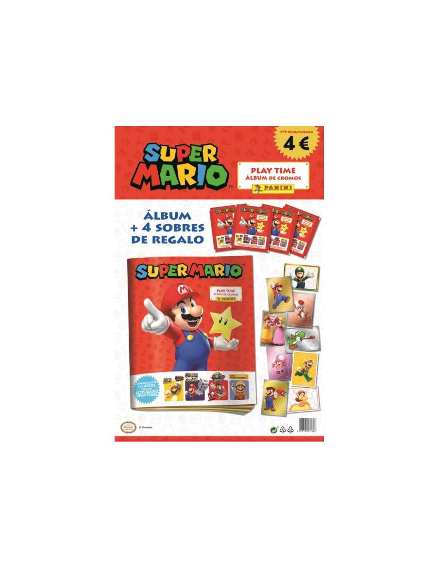 Pack de Inicio Álbum y sobres Super Mario Panini  - Pack de Inicio Álbum y sobres Super Mario Panini