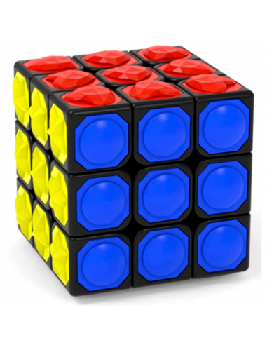 Moyu YJ Blind Cube Black Body With Tactility Tiles 3x3x3  - 
