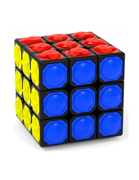 Moyu YJ Blind Cube Black Body With Tactility Tiles 3x3x3  - 