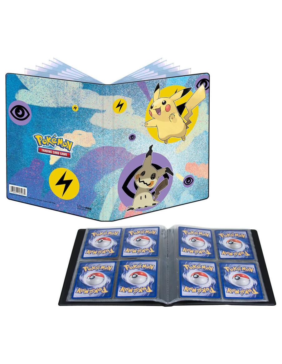 Álbum 4 Bolsillos Pikachu & Mimikyu  - Incluye dos bolsillos para cartas gigantes de Pokémon