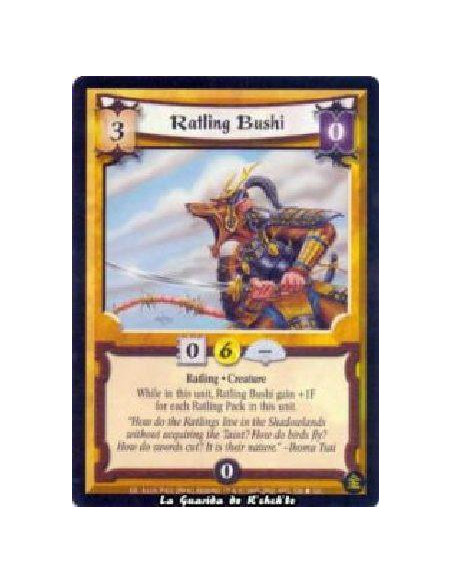 Ratling Bushi  - Creature Ratling Bushi gains +1F for each Ratling Pack in this unit. 