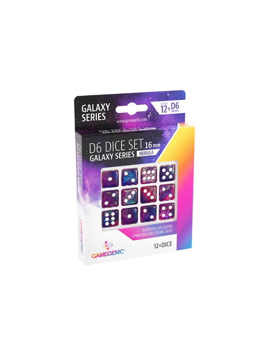 D6 Dice Set 16 mm Galaxy Series Nebula (12 pcs)  - D6 Dice Set 16 mm Galaxy Series Nebula (12 pcs)