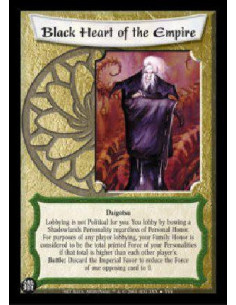 Black Heart of the Empire (Spanish)  - Daigotsu Lobbying is not Political for you. You lobby by bowing a Shadowlands Personality