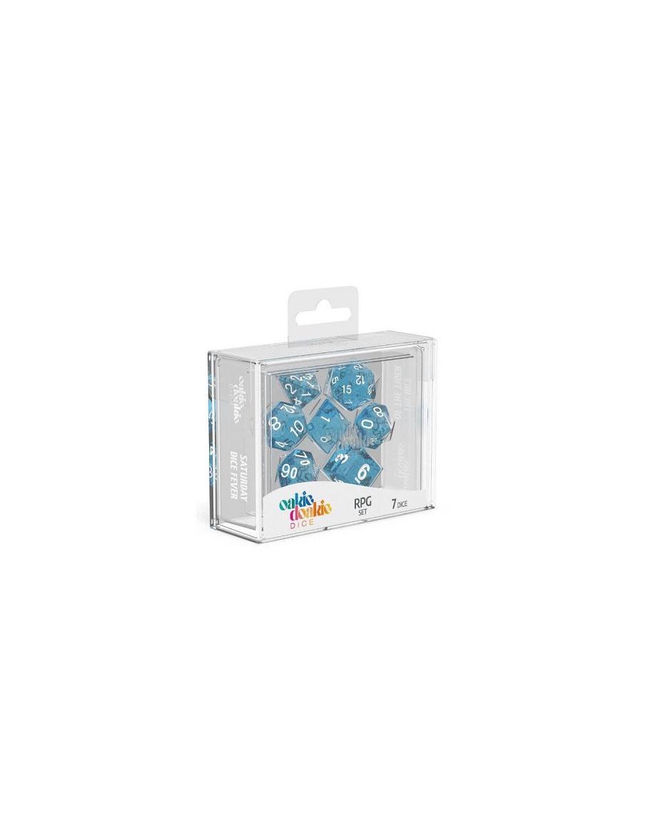 Set de dados azul claro Speckled (7). Oakie Doakie  - 