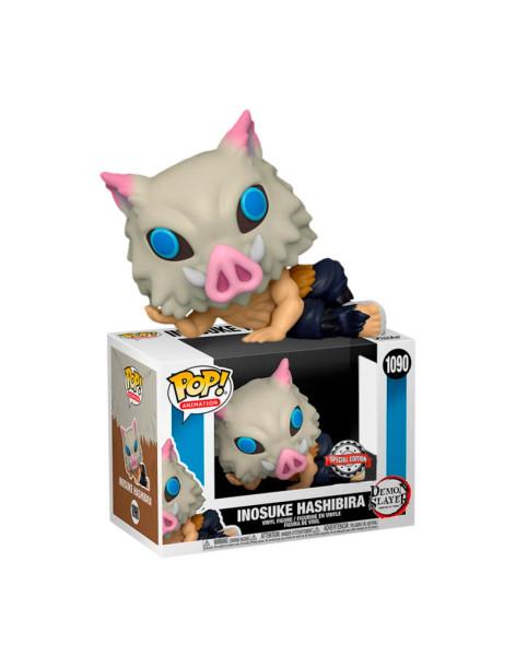 Funko Pop. Inosuke Hashibira Relajado. Demon Slayer: Kimetsu no Yaiba  - Funko Pop. Inosuke Hashibira Relajado. Demon Slayer: Ki