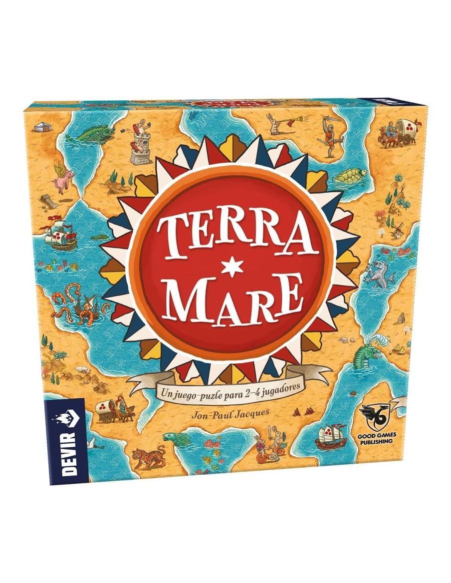 Terra Mare. Juego de Mesa  - ¡Poneos en la piel de célebres cartógrafos medievales y completad un mapa único! A medio camino ent