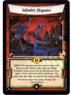Infantry Square - Battle: If the opposing army has more Cavalry units than yours has Infantry units, target an Infantry Persona