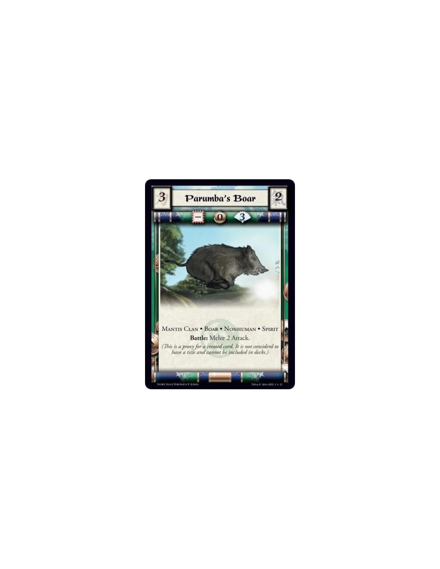 Parumba's Boar  - Mantis Clan · Boar · Nonhuman · SpiritBattle: Mele 2 Attack.