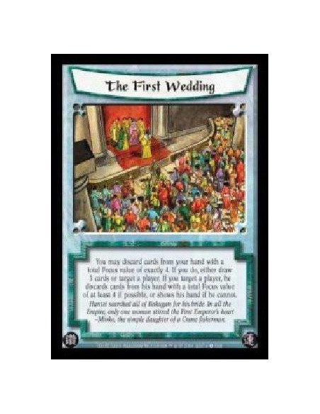 The First Wedding (Spanish)  - You may discard cards from your hand with a total Focus value of exactly 4. If you do, either dra