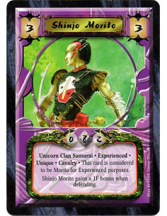 Shinjo Morito Exp - Unicorn Clan Samurai. Experienced Morito Unique. Cavalry