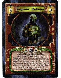 Togashi Kokujin  - If Kokujin defeat an opponent in a duel involving Chi. Kokujin consumed his spirit. You take control of this 