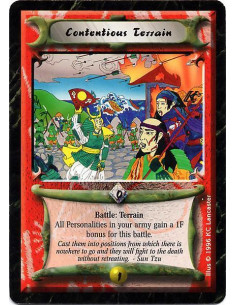 Contentious Terrain  - Delayed Terrain Battle: Each Personality in your army gains +1F until the battle ends.