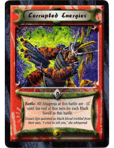 Corrupted Energies - Battle: All Shugenja at this battle are -1C until the end of this turn for each Black Scroll in this battl