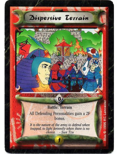 Dispersive Terrain - Delayed Terrain Battle: Each defending Personality in this battle gains +2F untill the battle ends.