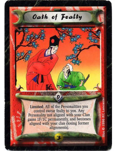 Oath of Fealty - Limited: Your Personalities "swear fealty" to you. Each of your Personalities without your Faction's trait per