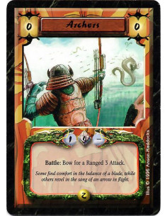Archers - Battle: Bow for a Ranged 3 Attack.