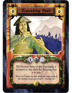 Traveling Poet - The Personal Honor of this Personality is increased by one while the Traveling Poet is in play.