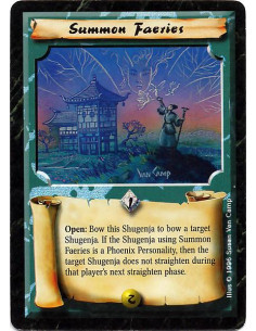 Summon Faeries - Open: Bow this Shugenja to bow (if necessary)a target Shugenja. If the Shugenja using Summon Faeries is a Phoe