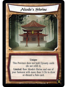 Akodo's Shrine FOIL - Limited: End the Action Phase.