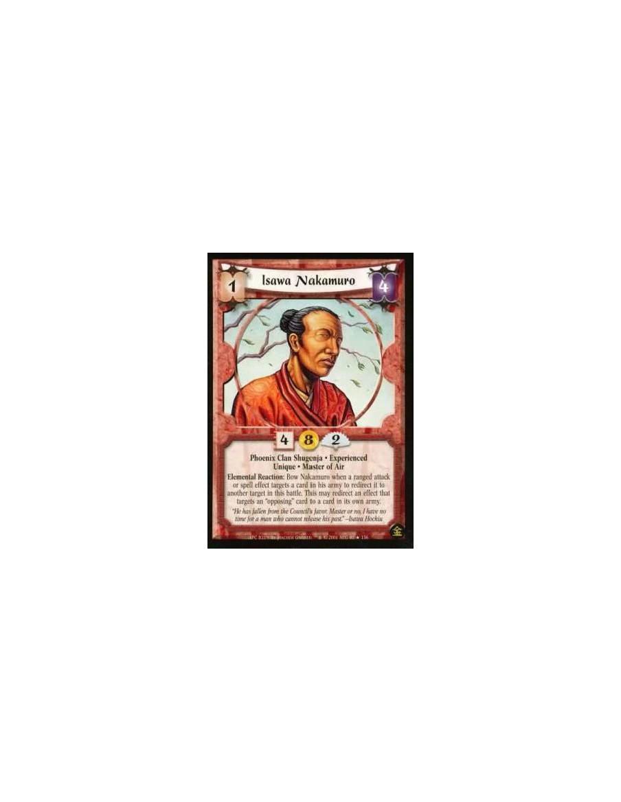 Isawa Nakamuro Exp (Francés)  - Phoenix Clan Shugenja. Experienced. Unique. Master of Air Elemental Reaction : Bow Nakamuro when