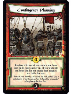 Contingency Planning - Reaction : After one of your units has been sent home from battle, move another one of your units into t