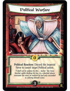Political Warfare - Political Reaction: Discard the Imperial Favor to cancel target political action.