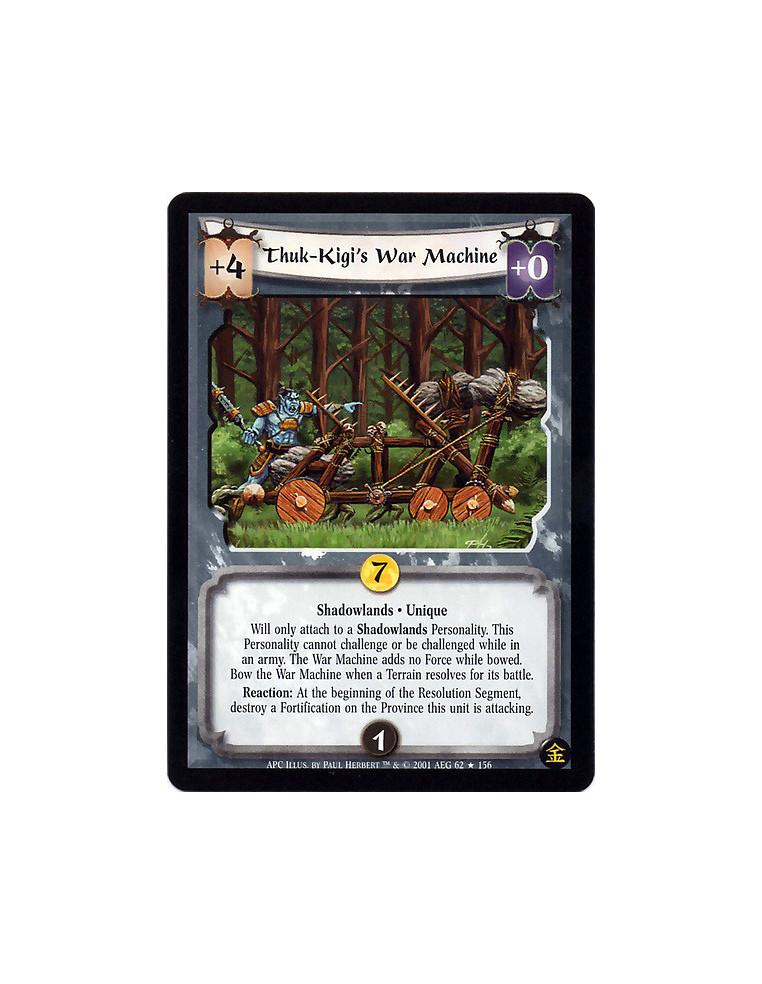 Thuk-Kigi's War Machine FOIL (Signed Paul Herbert)  - Unique. Shadowlands Will only attach to a Shadowlands Personality. This Pe