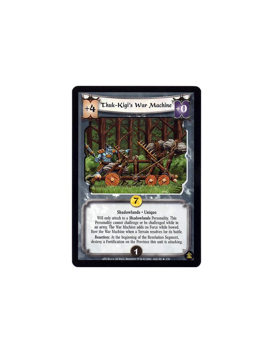Thuk-Kigi's War Machine FOIL (Signed Paul Herbert)  - Unique. Shadowlands Will only attach to a Shadowlands Personality. This Pe