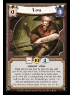 Tora  - Unaligned · Unique. Open: Remove Tora from the game and pay Gold equal to the target's Gold cost: If this is the Action