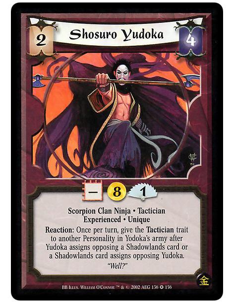 Shosuro Yudoka Exp (Francés)  - Open: Give target Personality a 1F/1C bonus until the end of the turn.