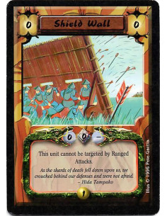 Shield Wall - This unit cannot be targeted by Ranged Attacks.