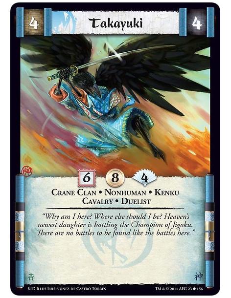 Takayuki (Spanish)  - Crane Clan • Nonhuman • Kenku • Cavalry • Duelist