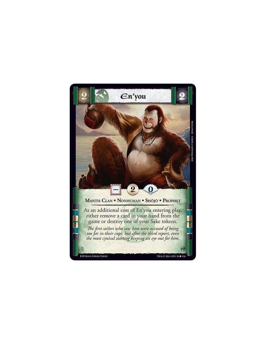 En'you (Español)  - Mantis Clan • Nonhuman • Shojo • ProphetAs an additional cost of En’you entering play, either remove a card 