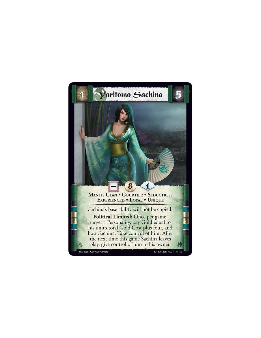Yoritomo Sachina Exp  - Mantis Clan • Courtier • Seductress • Experienced • Loyal • UniqueSachina’s base ability will not be cop