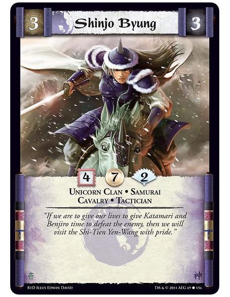 Shinjo Byung (Spanish)  - Unicorn Clan • Samurai • Cavalry • Tactician