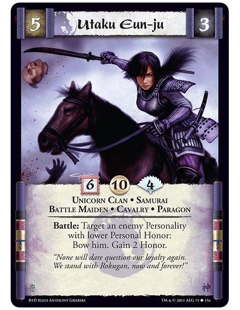 Utaku Eun-ju  - Unicorn Clan • Samurai • Battle Maiden • Cavalry • ParagonBattle: Target an enemy Personality with lower Persona