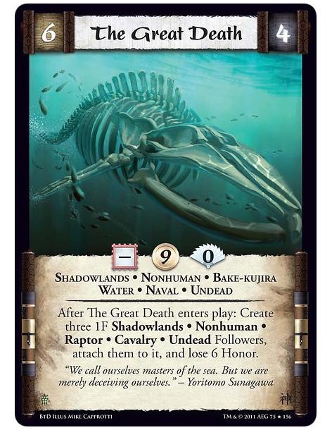 The Great Death (Spanish)  - Shadowlands • Nonhuman • Bake-kujira • Water • Naval • UndeadAfter The Great Death enters play: Cre