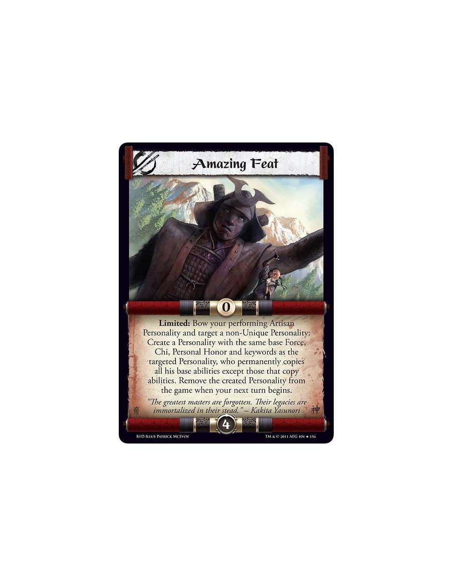 Amazing Feat  - Limited: Bow your performing Artisan Personality and target a non-Unique Personality: Create a Personality with 