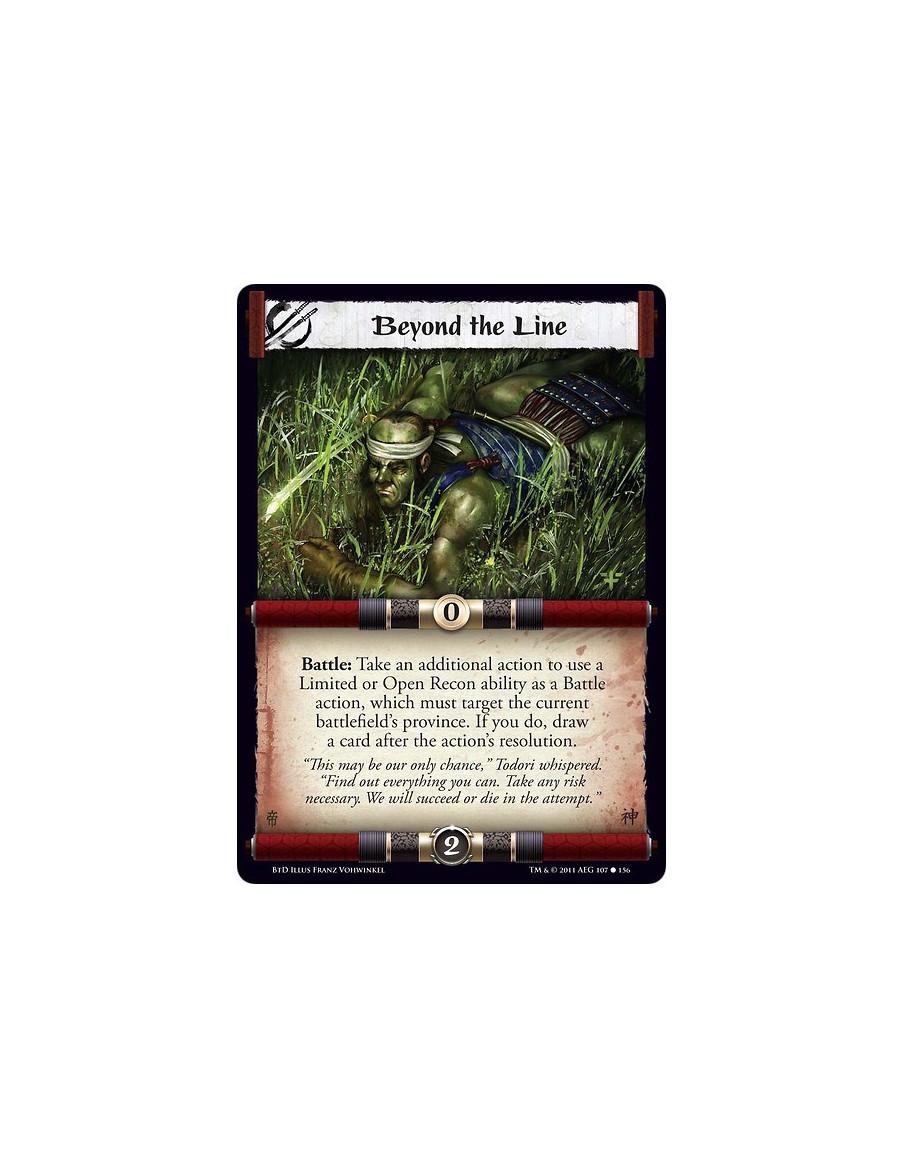 Beyond the Line (Spanish)  - Battle: Take an additional action to use a Limited or Open Recon ability as a Battle action, which 