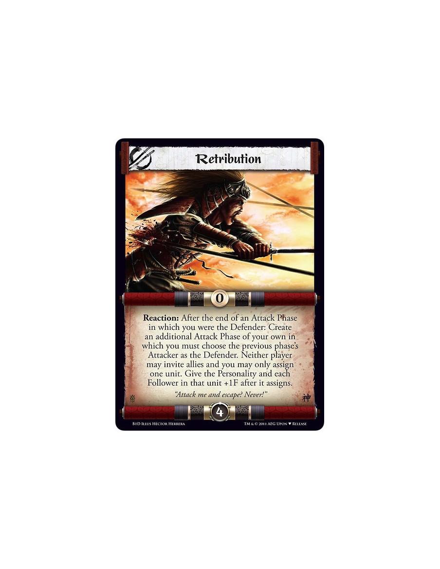 Retribution (Alternate Art)  - Reaction: After the end of an Attack Phase in which you were the Defender: Create an additional A