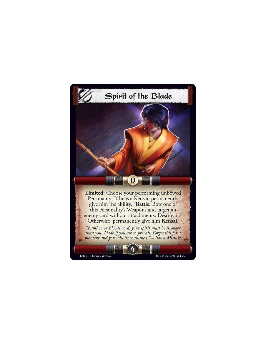 Spirit of the Blade  - Limited: Choose your performing unbowed Personality: If he is a Kensai, permanently give him the ability,