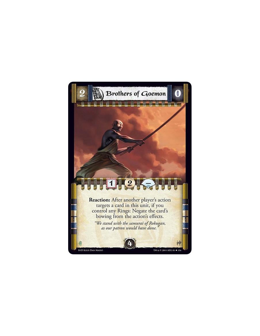 Brothers of Goemon (Español)  - Reaction: After another player’s action targets a card in this unit, if you control any Rings: N